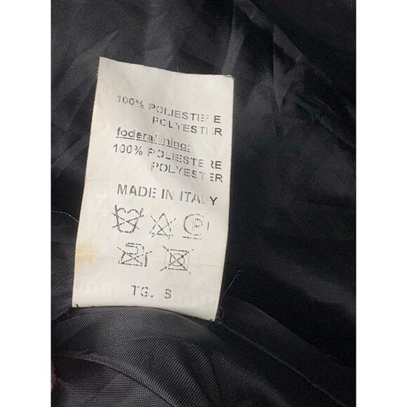 Black Short Faux-Fur Jacket - Made in Italy, No Brand Vintage Style Women’s L - Picture 8 of 8